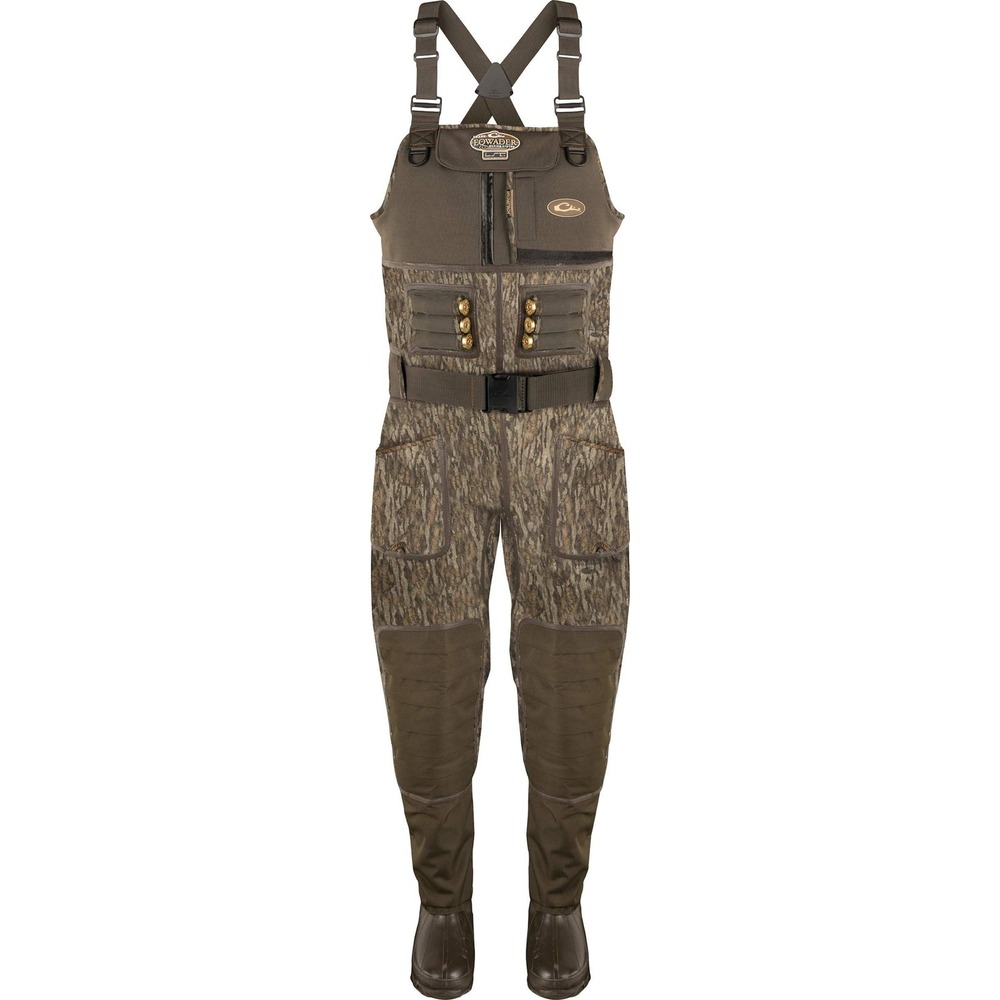 Drake Waterfowl LST Eqwader 2.0 Waders Mossy Oak Camo Neoprene Men Size 11 Stout